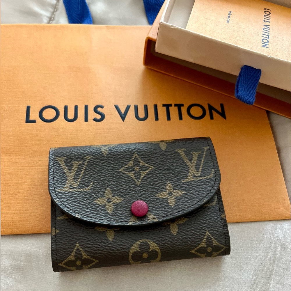 Louis Vuitton Monogram Porte Monnaie Rosalie Coin Purse. New